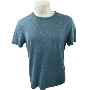 Theory Men's Blue Green Crewneck Short Sleeve Casual Knit Tee T-shirt Top Size L
